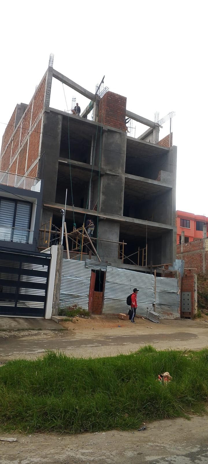 Estructura de una obra en construcción